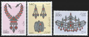 Algeria #652-654  MNH - Jewelry (1980)