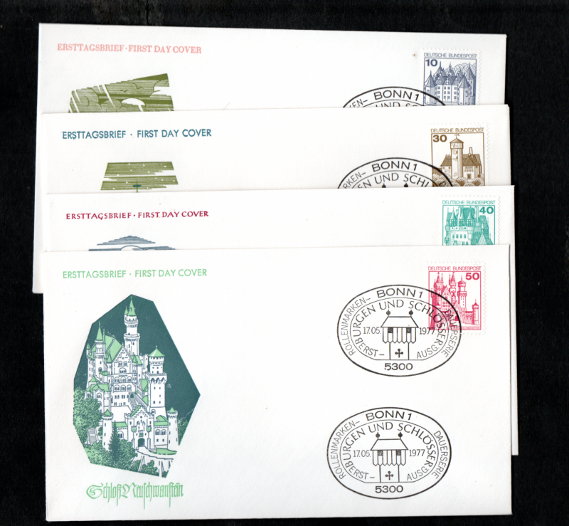 W.GERMANY 1977  DEFS.ON FDCs