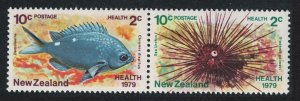 New Zealand Health Stamps Marine Life Pair 1979 MNH SG#1197-1198