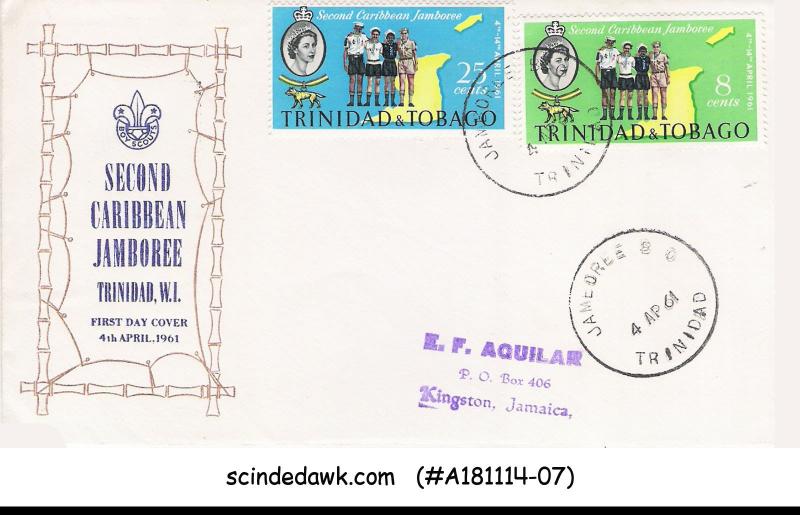 TRINIDAD & TOBAGO - 1961 2nd CARIBBEAN JAMBOREE / SCOUTS - 2V - FDC