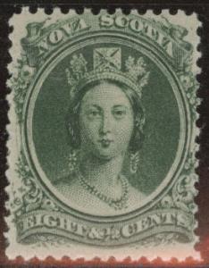 Nova Scotia  Scott 11 Queen Victoria 1860 MH* CV$12