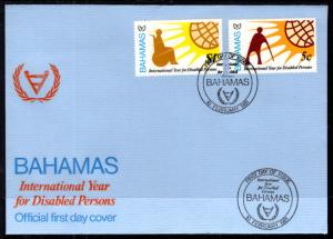 Bahamas 484-485 U/A FDC