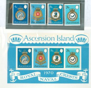 Ascension #134-137a Mint (NH) Single (Complete Set)