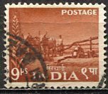 India: 1955; Sc. # 256,  Used Single Stamp