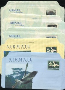 50+ Singapore Airmail Programme Envelopes. First Day Cancel & Unused! Birds