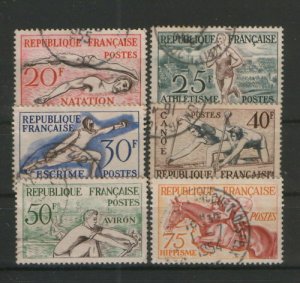 FRANCE-USED SET-SPORT-HORSE-Mi.No.978/83