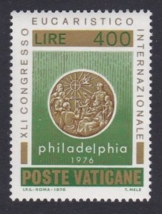 Vatican 41st Intl Eucharistic Congress 400L 1976 MNH SC#594 SG#658