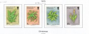 GUERNSEY - 1975 - Ferns - Perf 4v Set - Mint Lightly Hinged