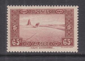 ALGERIA, 1936 65c. Red Brown, lhm.