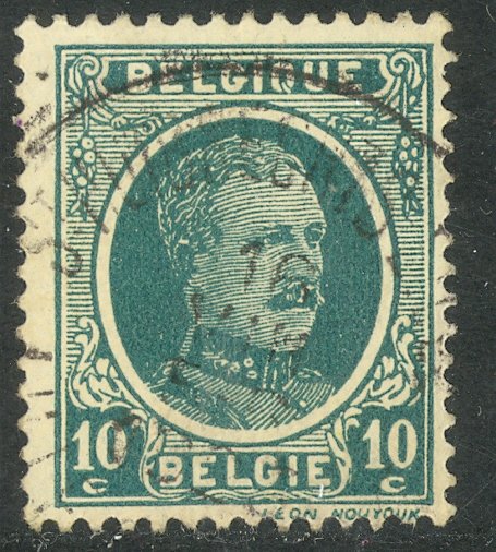 BELGIUM 1922-27 10c KING ALBERT I Sc 148 VFU