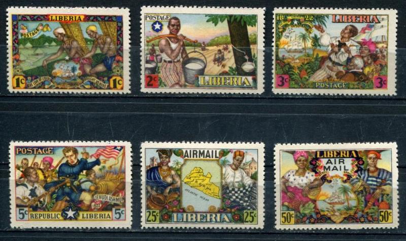 Liberia SC# 309-12, C63-4 Historical events & Life set  MNH