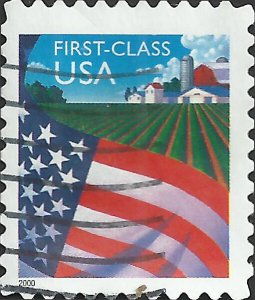 # 3449 USED FLAG OVER FARM