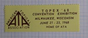 ATA TOPEX 68 1968 convention expo Milwaukee WI Philatelic Stamp club society DM