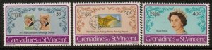 GRENADINES OF ST.VINCENT SG167/9 1980 LONDON MNH