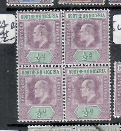 NORTHERN NIGERIA KE 1/2D    SG 20A BLOCK OF 4     MNH    P0629H