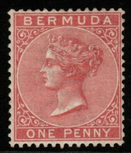 BERMUDA SG22 1883 1d DULL ROSE MTD MINT 