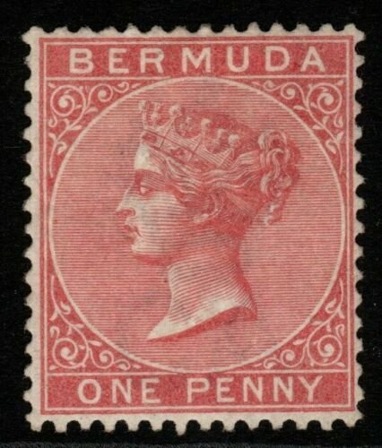 BERMUDA SG22 1883 1d DULL ROSE MTD MINT 