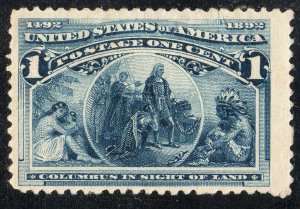 US Sc #230  Jumbo  MH/OG EFO (Ink Bleed)