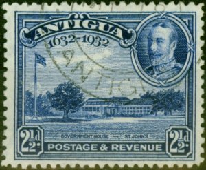 Antigua 1932 2 1/2d Deep Blue SG85 V.F.U 'Madame Joseph' Forged Cancel