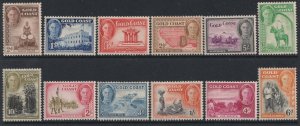 Gold Coast Sc# 130 / 141 1948 KGVI portrait complete MMH set CV $93.15