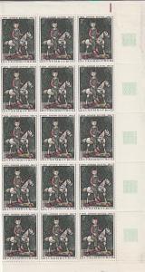 #477 Luxembourg Mint OGNH Sheet of 25 with margins folded once