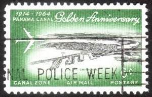 1964, Canal Zone 6c, Used, well centered, Sc C36