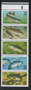 ALLY'S STAMPS US Scott #2209a 22c Fish B/P [5] MNH - F/VF [FP-94d]