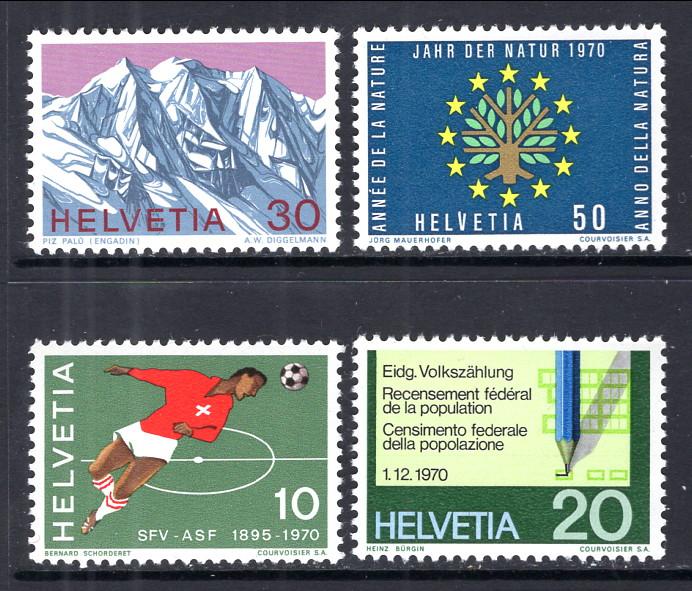 Switzerland 517-520 MNH VF