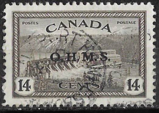 Canada # O7  O.H.M.S.  Overprint   14c   (1) VF Used