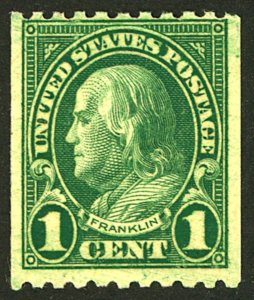 U.S. #604 MINT OG HR