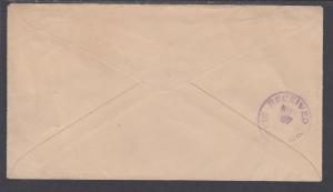 US Sc 272 uprates 1897 U312 Entire, TONTO, AT Postmark, 1 of 3 known examples