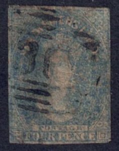 Tasmania #9 Used Imperforate Single Stamp cv $140