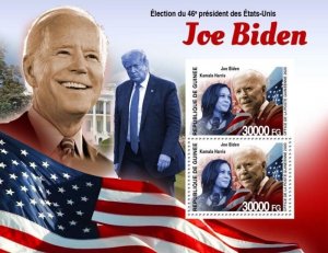 Guinea - 2020 Presidential Election Joe Biden - Souvenir Sheet - GU200327b