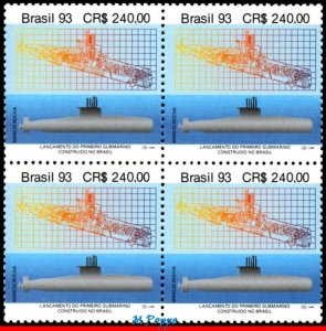 2436 BRAZIL 1993 LAUNCHING 1st BRAZILIAN SUBMARINE, SHIPS, MI# 2562, BLOCK MNH