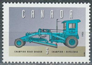 #1605j MNH Canada 1996 Champion Road Grader (1936) 5¢