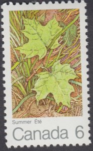 Canada - #536  Maple Leaves In Four seasons - Summer - MNH