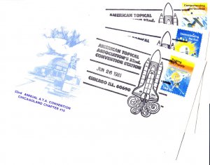 Set 3 ATA Cachets TOPEX '81 Space Achievements #1916 #1915 #1919 June 26, 27, 28