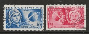 Romania Scott catalog # C142-C143 Used