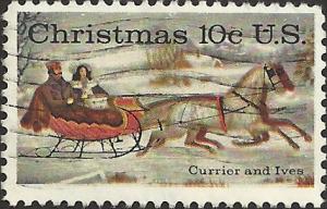 # 1551 USED CHRISTMAS CURRIER AND IVES