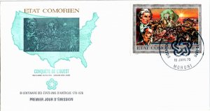 Comoro Islands, Worldwide First Day Cover, Americana