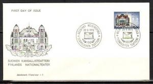 Finland, Scott cat. 514. National Theater issue on a First day cover.