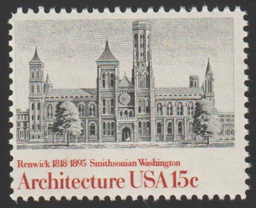 SC# 1838 - (15c) - American Architecture: Smithsonian - MNH single