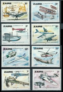 1978 Zaire 580-587 Airplanes / Apollo 11 10,50 €