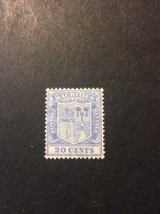 MAURITIUS  177  SINGLE  20¢  MINT HINGED  SHERWOOD STAMP