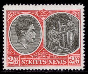 ST KITTS-NEVIS GVI SG76ab, 2s 6d black & scarlet, NH MINT. Cat £12. P14 ORDINARY