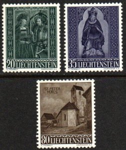 Liechtenstein Sc #329-331 Mint Hinged