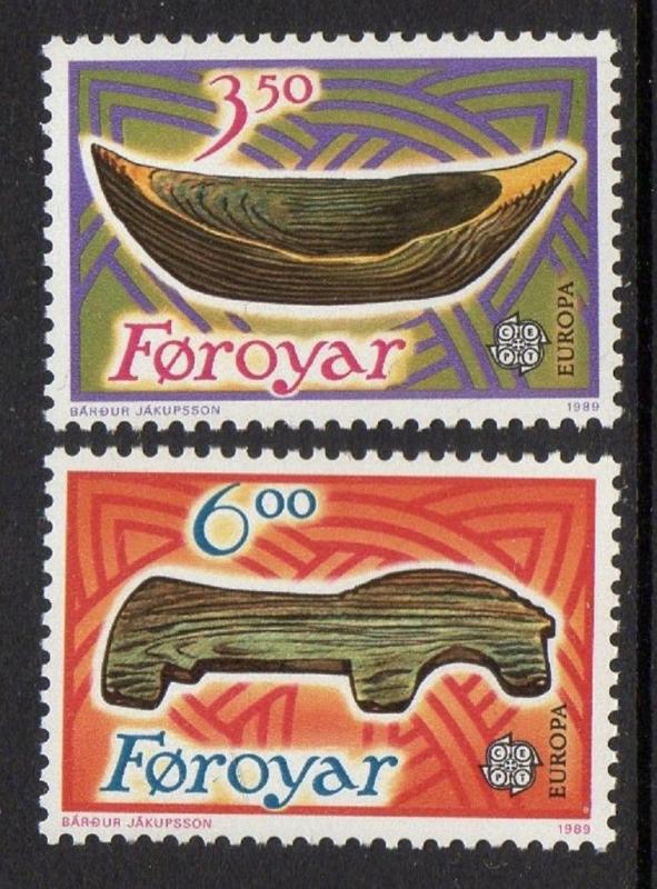 Faroe Islands 1989 Europa Toy Horse Boat VF MNH (191-2)