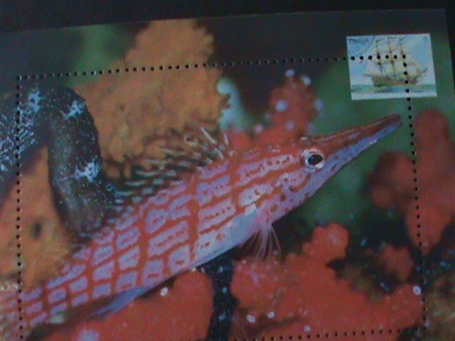 ​CHINA-COLORFUL BEAUTIFUL LOVELY TROPICAL FISH MNH S/S VERY FINE-LAST ONE