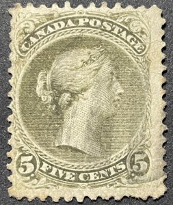 Canada, Scott 26, Used, Light Horiz Crease, LL corner bend (pic)