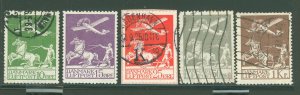 Denmark #C1-C5  Single (Complete Set)